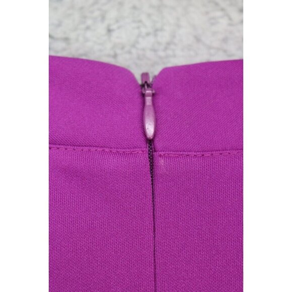 Bob Mackie 3/4 Wide Embroidered Sleeves Wearable Art Midi Dress-Medium-Fuchsia - Picture 11 of 11